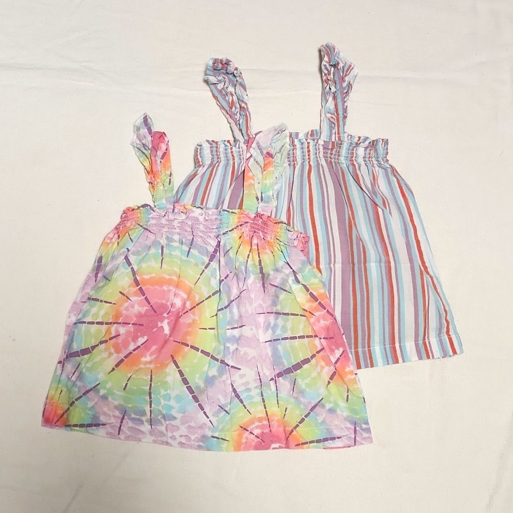 Garanimals tank top 2pk 5t tie dye stripes electric top